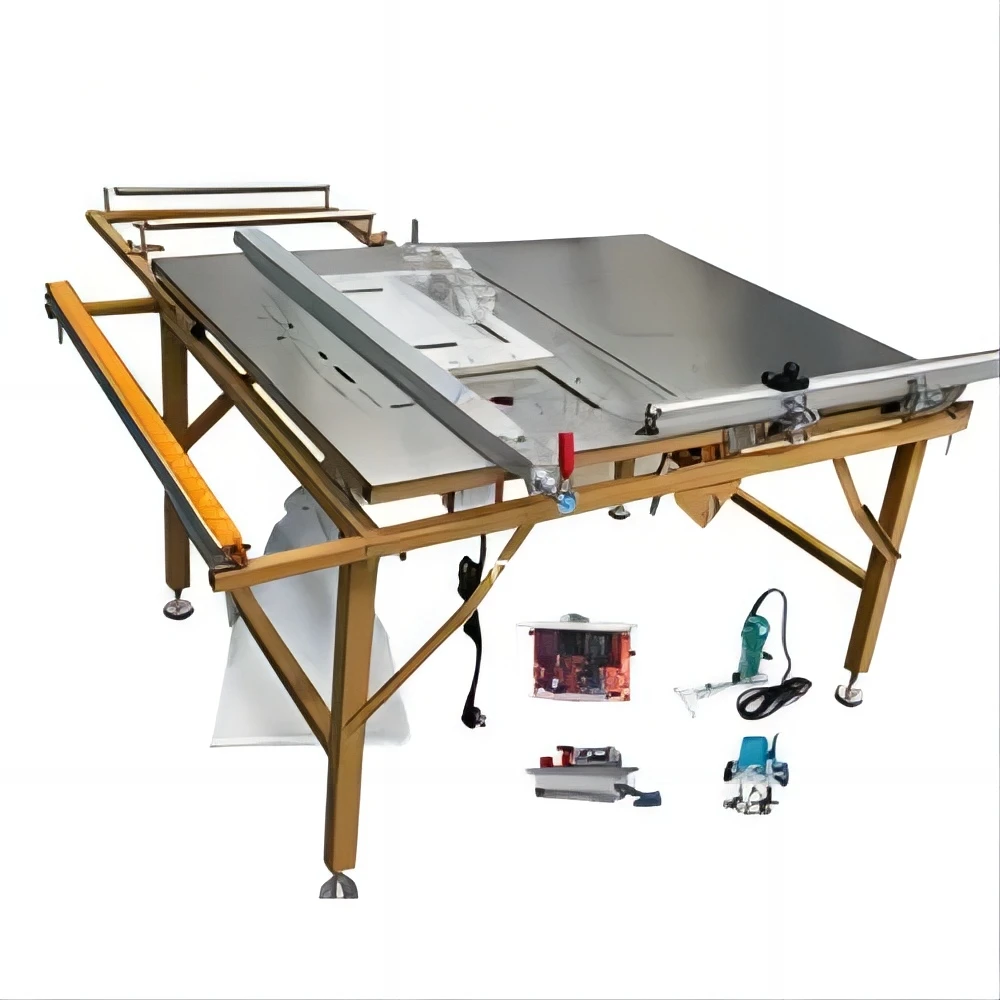 MJ102 Hot selling woodworking machinery slide saw foldable  and portable table panel saw cutting machine
