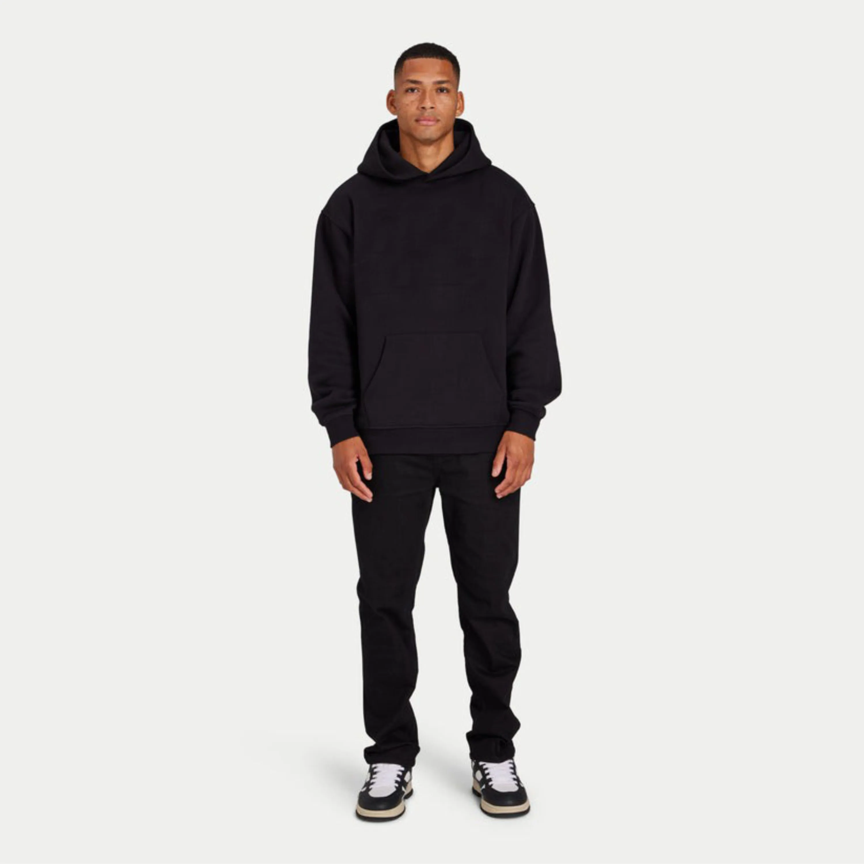 s2024 Streetwear Cotton Plain Blank Pullover Custom Heavyweight Mens Oversized  Hoodie