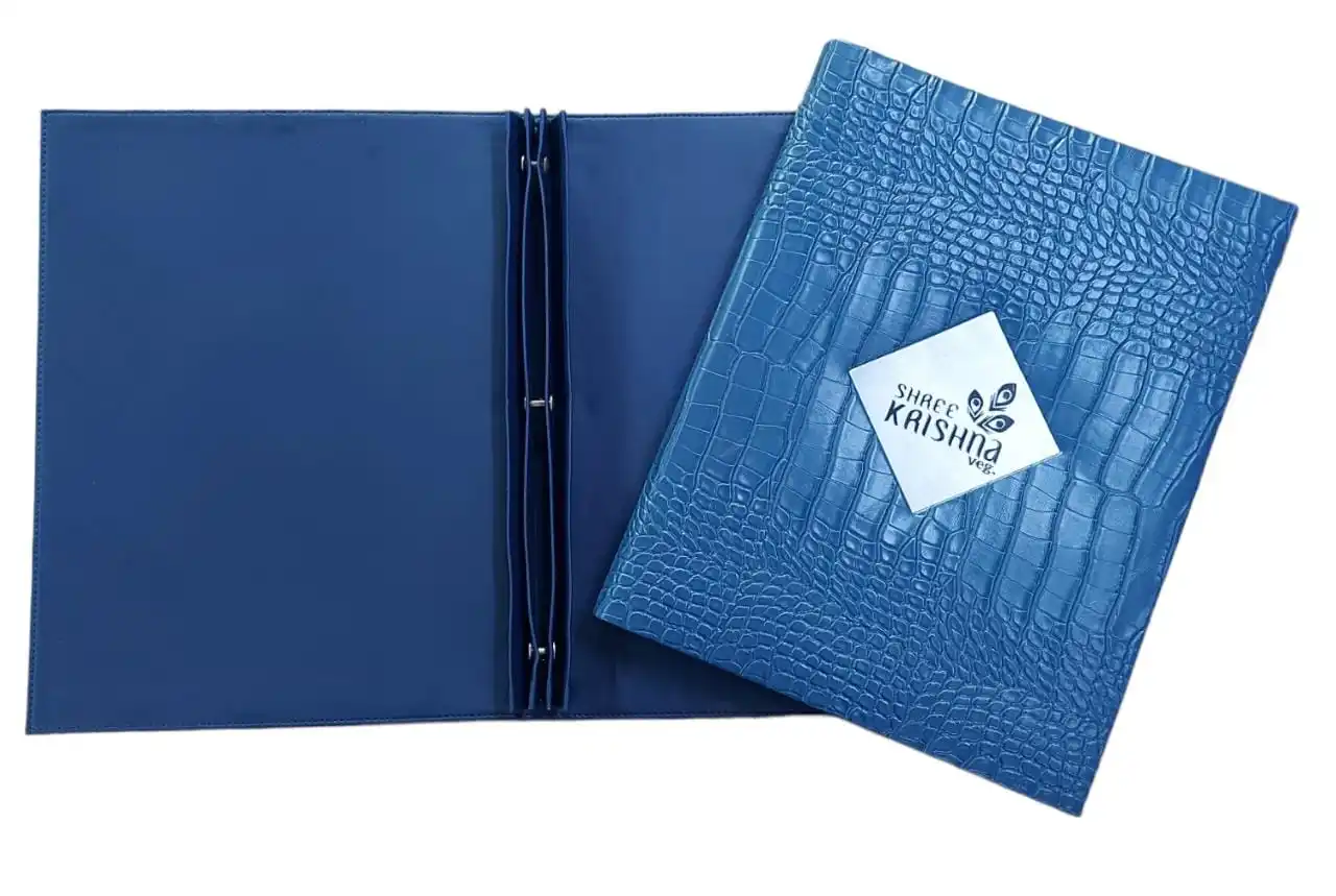 Italian High Quality Leather Menu Folder Restaurant Menu Covers Wine Bar Hotel Shops Serving Tray Paper Menu Holder Promotions