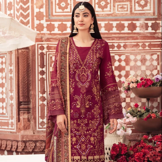 Original Designer Salwar kameez suit Dupatta Indian & Pakistani ladies women wear Elegance embroidered Lawn Women 3 Piece
