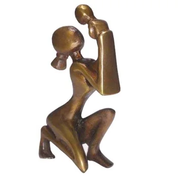 MOTHER BABY LOVE Aluminum abstract metal sculpture statue for home decor modern art piece perfect for luxury and living room art