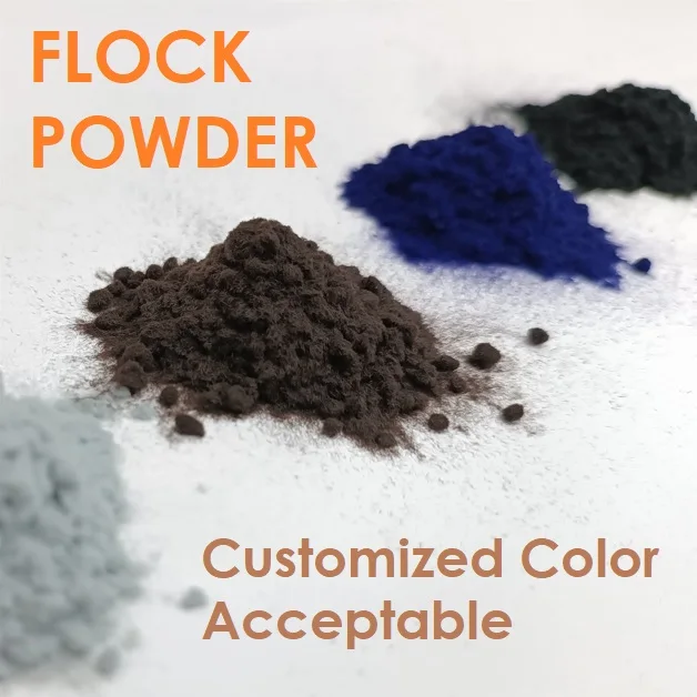 Manufacture Nylon Pile AN 0.6mm 1.5D Electrostatic velvet flocking powder AN-80667 White color