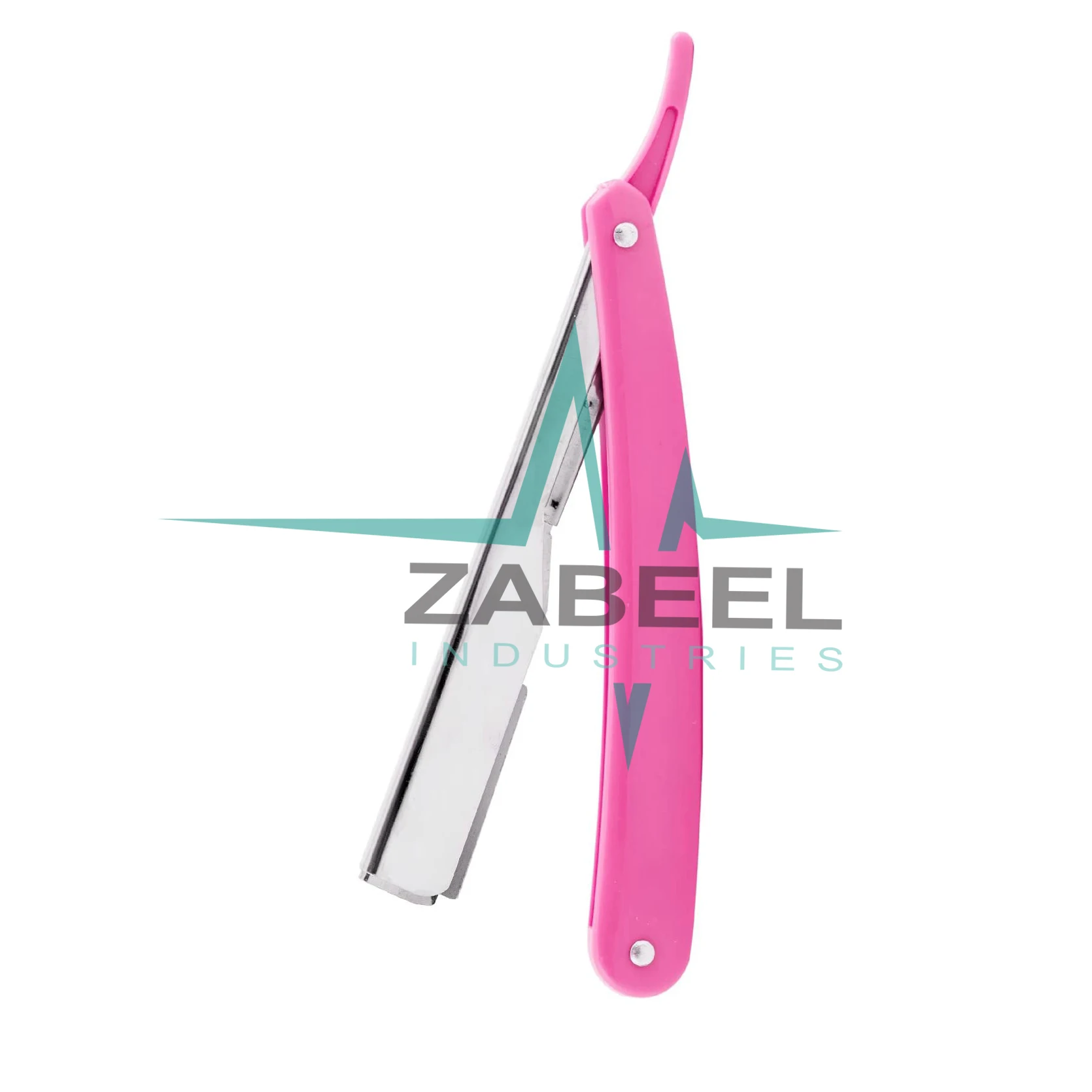 Straight Razor Carbon Steel Blade Abalone Handle Classic Razor (Pink) By ZaBeel Industries
