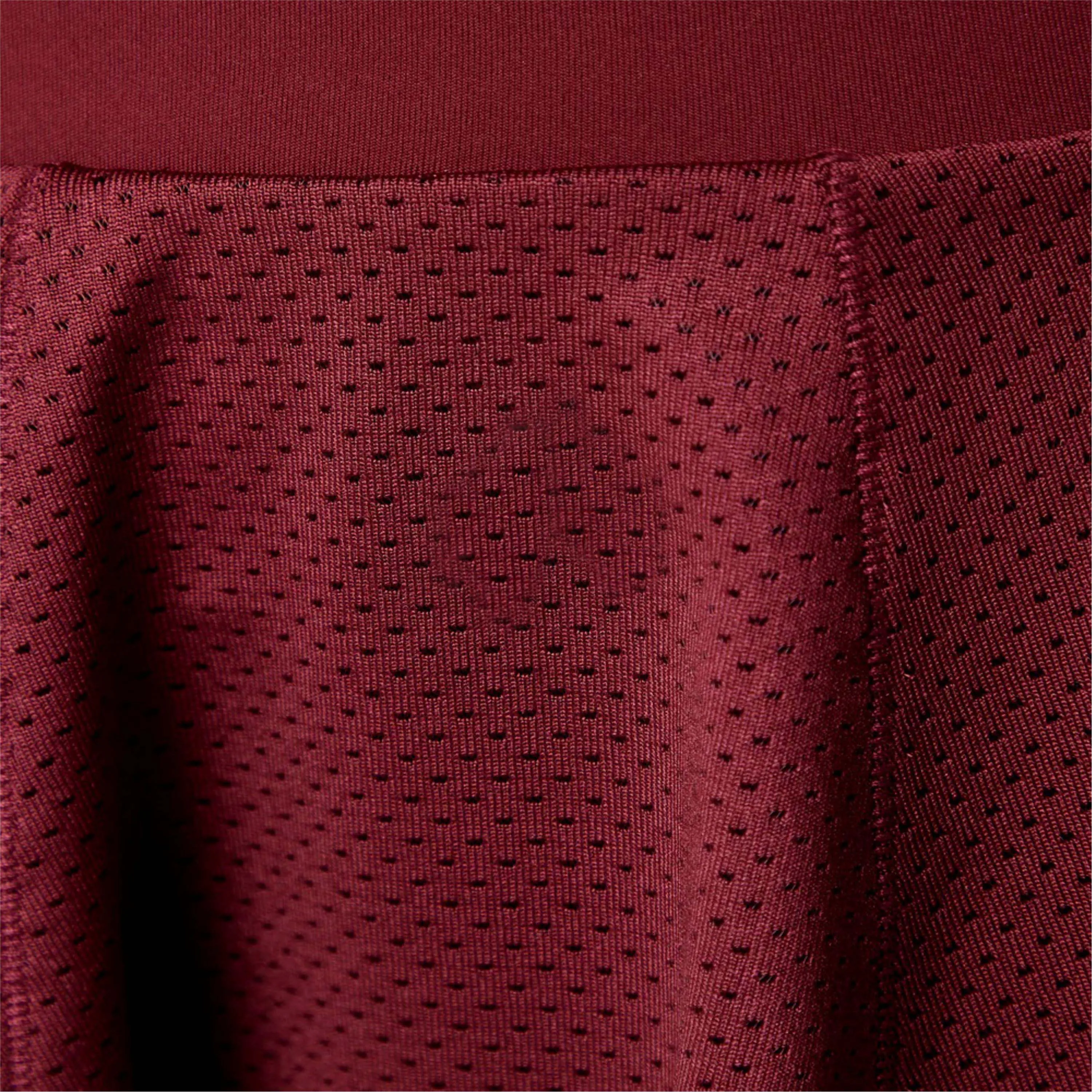 100% Polyester Jersey Knit Womens Compression Lined Mesh High Waisted Crimson Skirt with Compression Lined Short Breathable