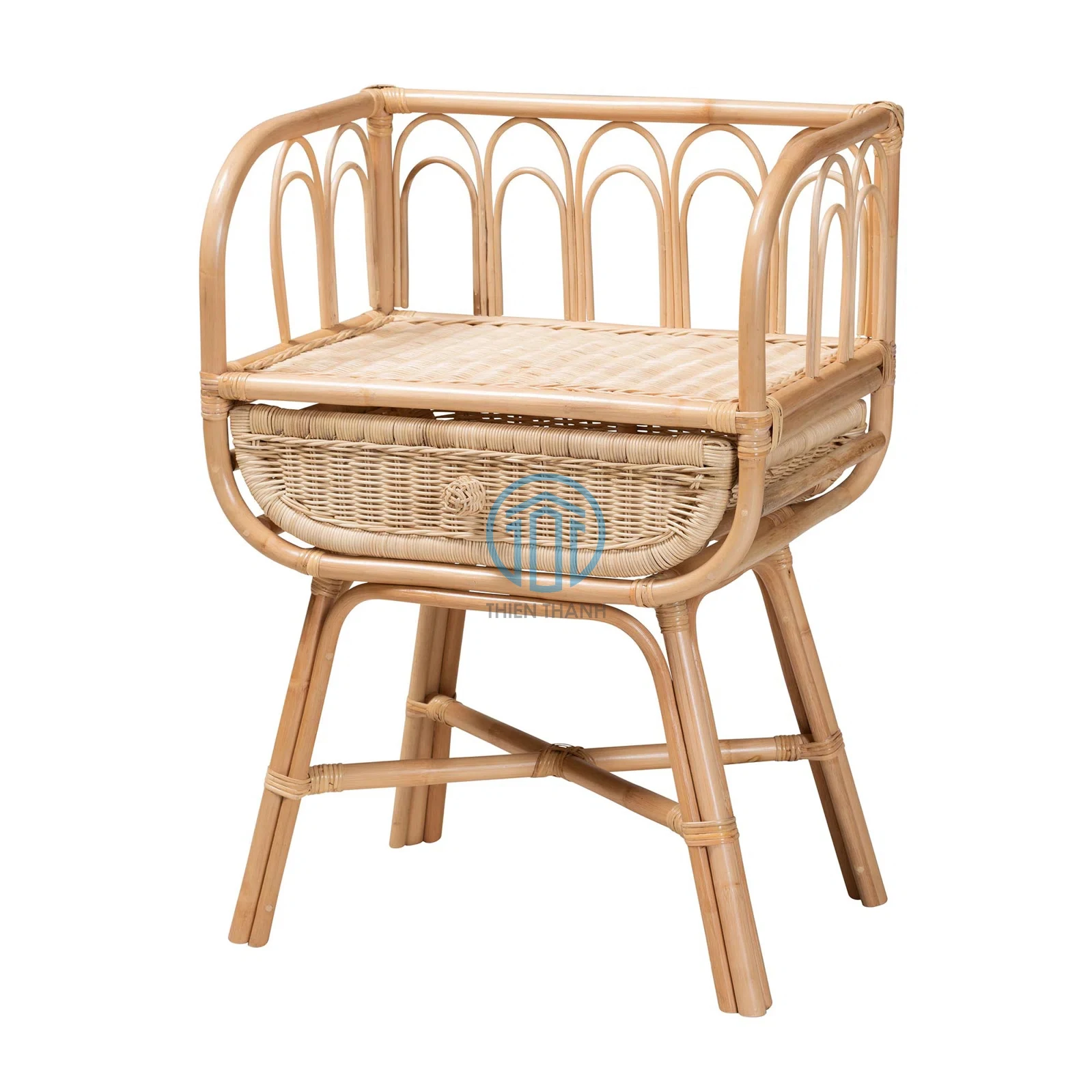 Элегантная мебель для спальни тумбочка из Натурального Коричневого ротанга Самые продаваемые столики сделанные в вьетнамском дизайне