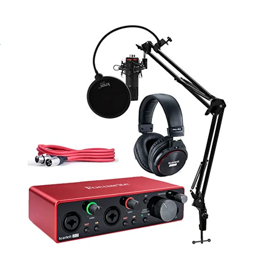 Самый большой полный фокус rite Scarlett 2i2 Studio 3rd Gen USB аудио интерфейс