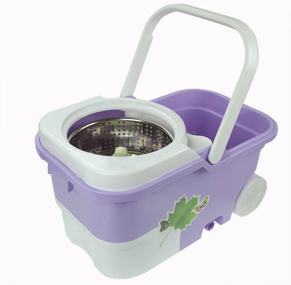 Центробежный спиннинг пластиковое ведро для мытья и отжима швабры телескопическая Inox микроволокно 360 СС полов Волшебная швабра с ведром