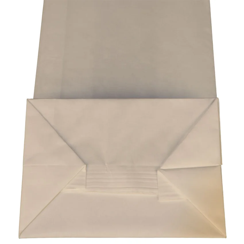 OEM wholesale  customized disposable big tin tie small tin tie square bottom vomit white paper bag from China
