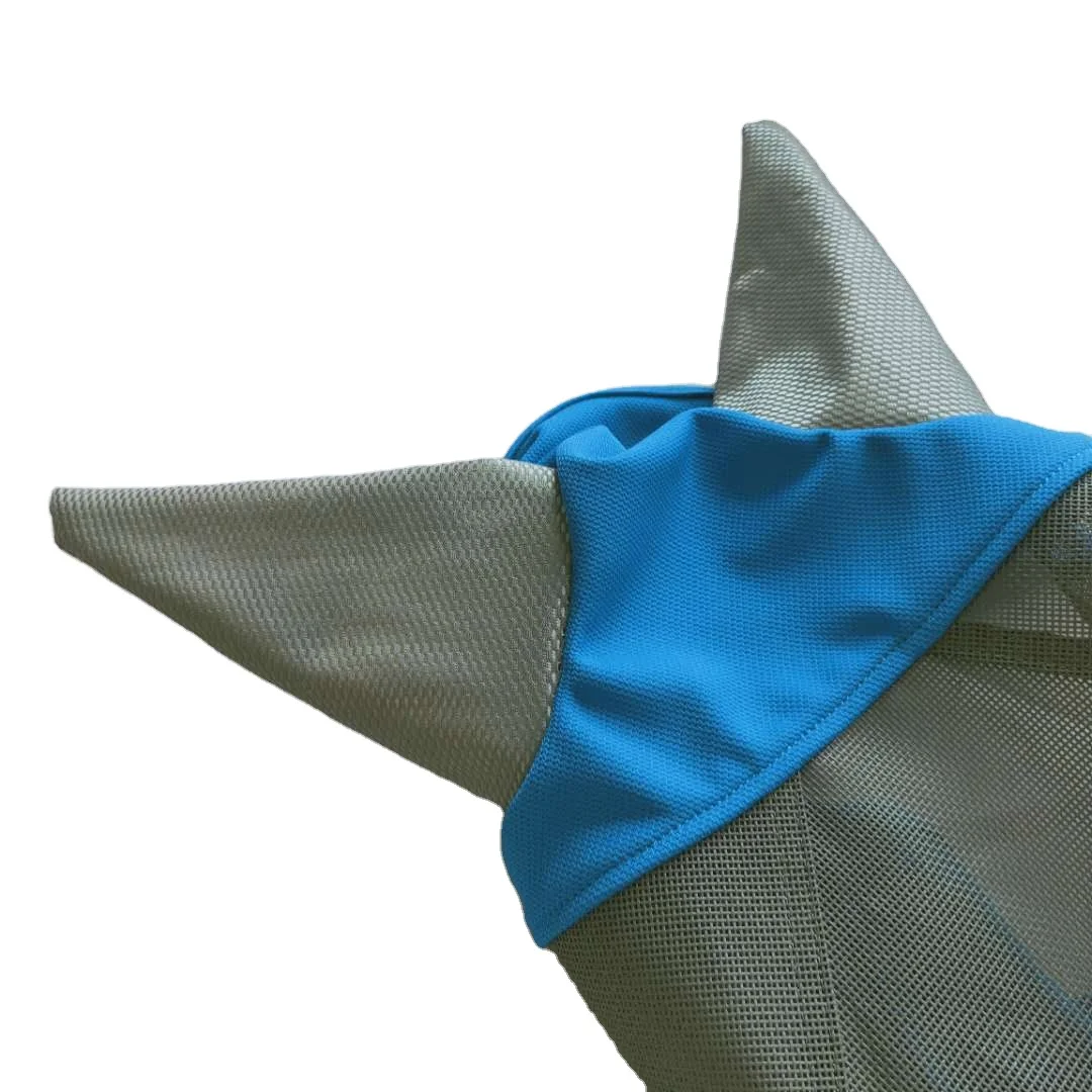 PVC Fly mask with Nose Flap Horse Black UV Treated PVC Mesh Fabric Used Ear Fly Mask Assorted Colors Sizes Horse Accessories