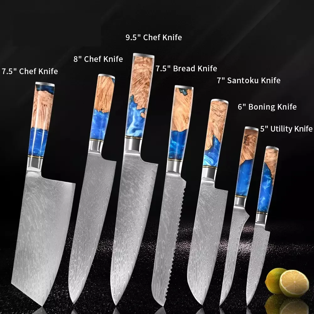 7PCS Handle Luxury Kitchen Knife Set Stainless Kitchen Knife Set Knife Set
