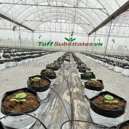 Selling Block Cocopeat Coir Pith For Plants With 550Gr Block High Quality in size 18*18*20cm good expan from Tuff Vietnam Low EC