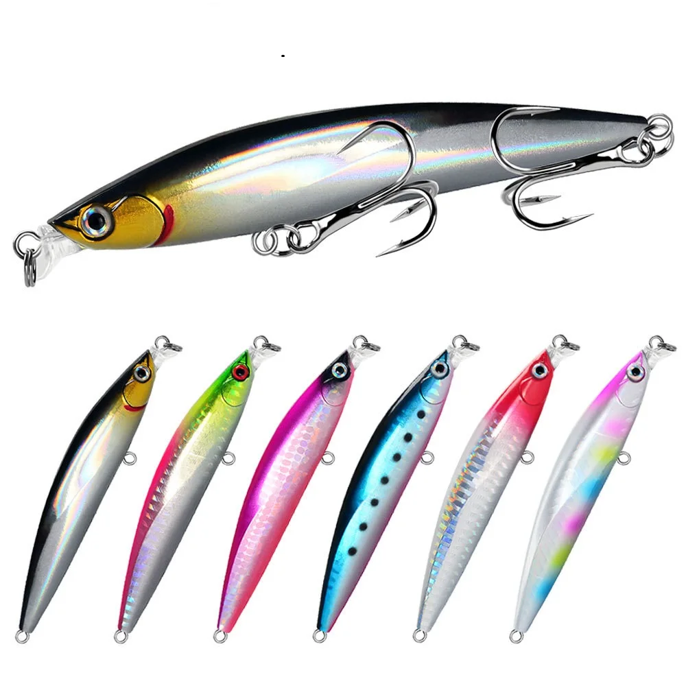 2023 Wholesales 110mm 11.5g Lipless Lure minnow Fishing Lure Floating Pencil Fishing Lures With Bkk Hook
