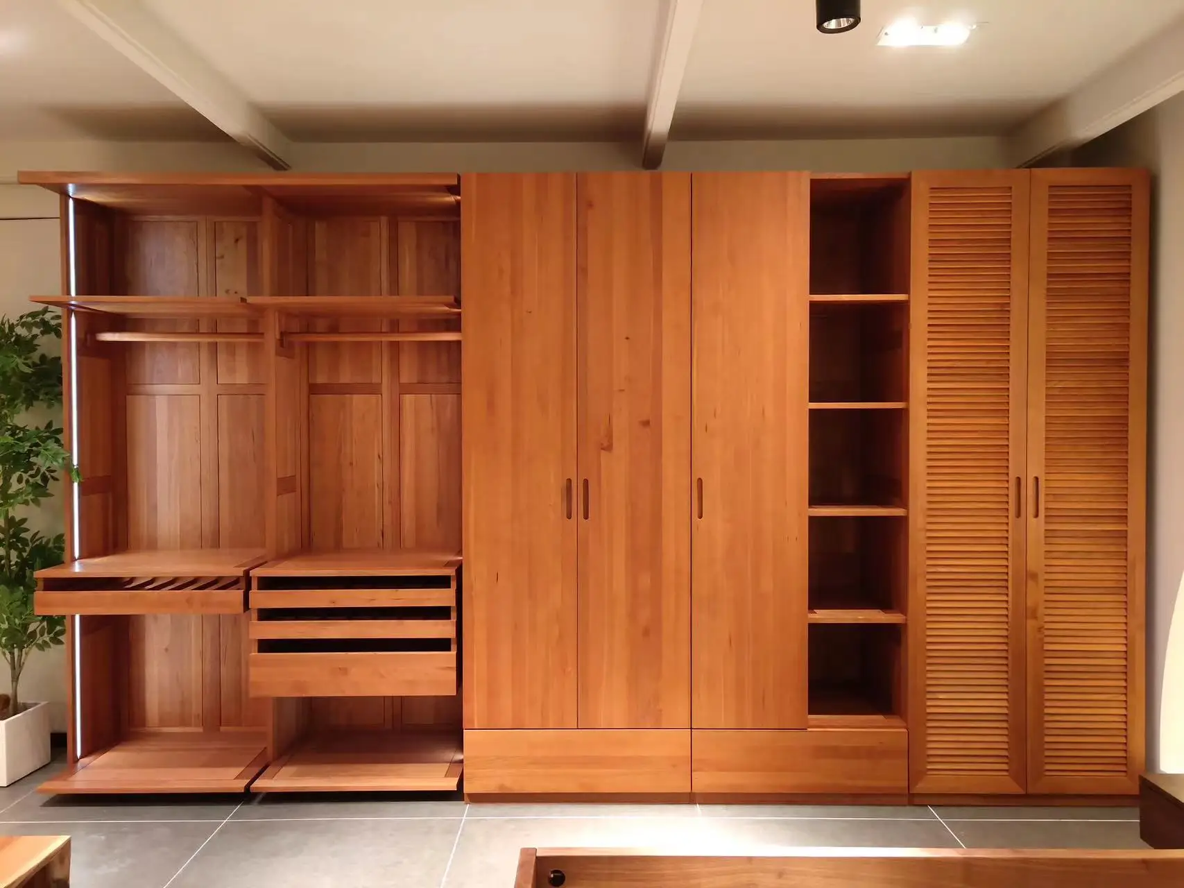 Whole House Build In Furniture Furniture Customized 100% Real Solid Wood Furniture