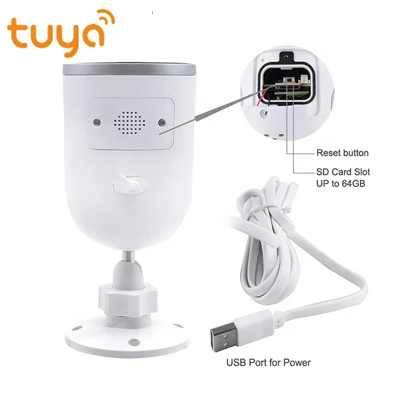 Outdoor wide range full angle IP Camera Wi-Fi Bullet WiFi CCTV Camera Tuya 1080P Smart Home Security Wireless CCTV Camera
