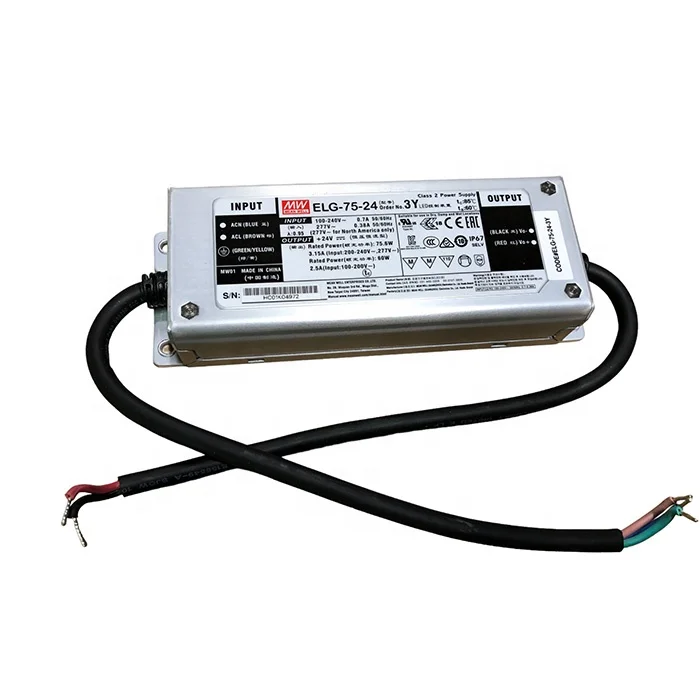 75w 48v driver 24v dc transformer meanwell elg meanwell driver elgmeanwell driver