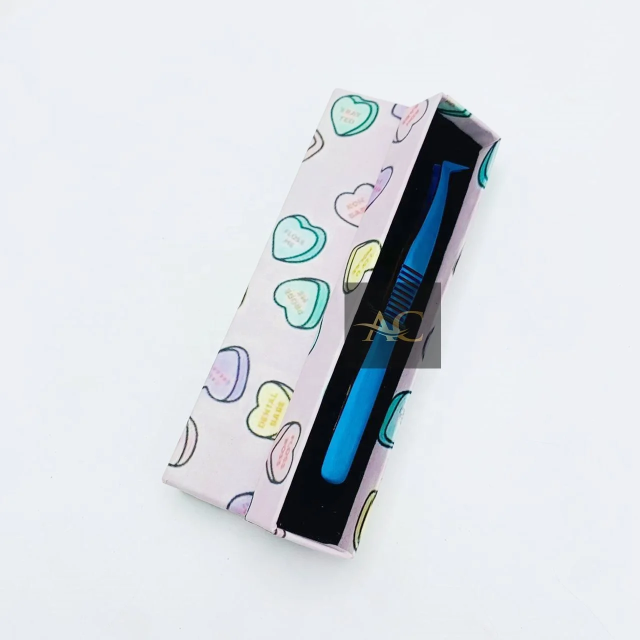 Plasma Blue L Type Russian Volume Boot Tweezers Wholesale Stainless Steel Dumont Tweezers For Eyelash Extension Customized Logo