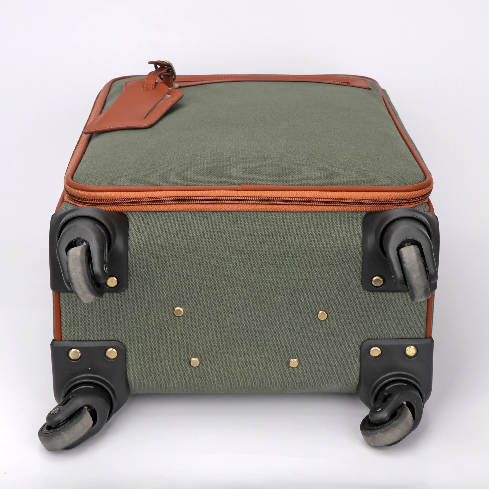 Custom High Quality Suitcase Luggage with Spinner Wheel Canvas Microfiber  Luggage Set for Travel Outdoor Business