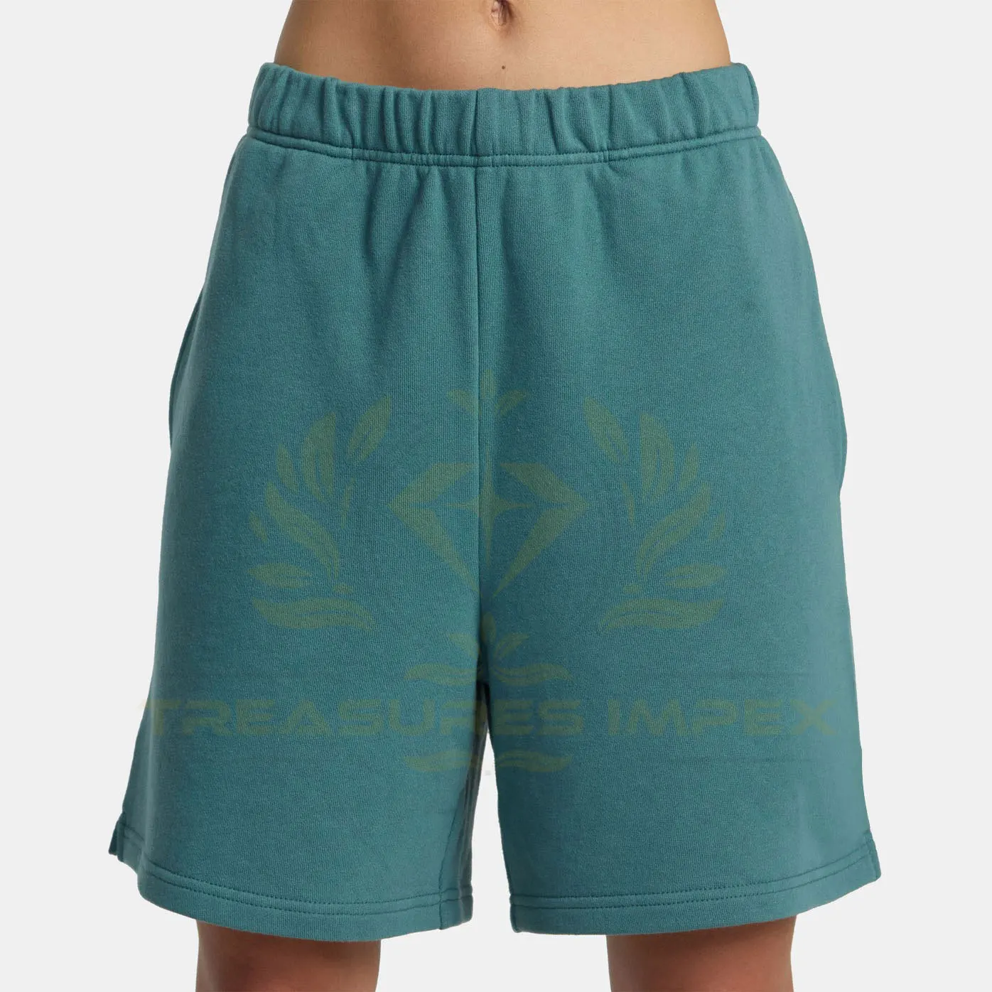 Hot Sale Korean Style Cotton Woman Sports Casual Wear Breathable Shorts Summer Solid Color Stretch Jogging Sweat  Shorts