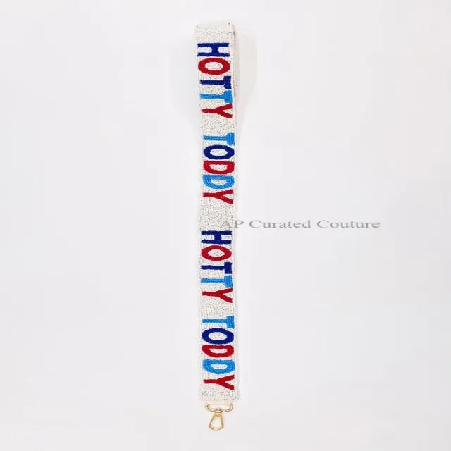 Super Comfortable Sports Beaded Bag Straps Indian Hand Embellished Team Special Straps Rhinestone Crystal Beaded Handbag Straps