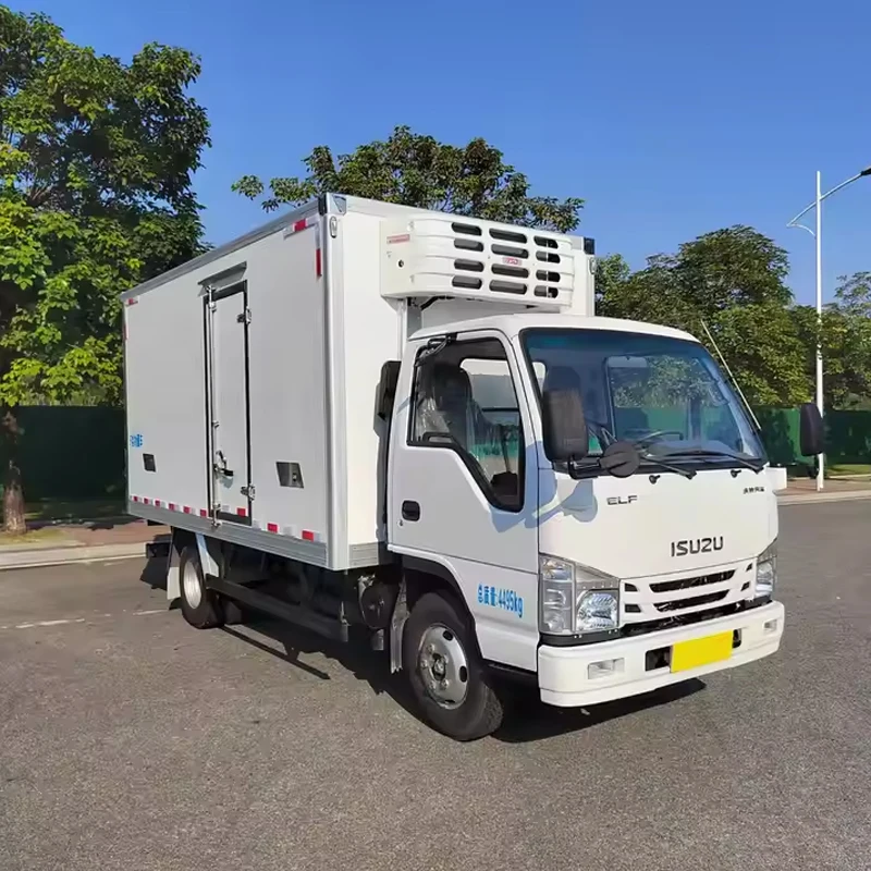 ISUZU KV100 Refrigerated Trucks Car Diesel ISUZU 100P 4x2 Light Trucks ISUZU ELF 100P 3 Ton Cargo Truck