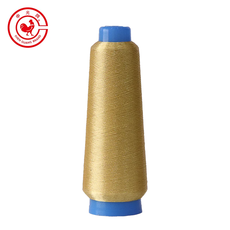 Superfine Polyester Metallic Silk Yarn Bobbin Embroidery Thread MS Type 50D/75D Computer Machine Thread