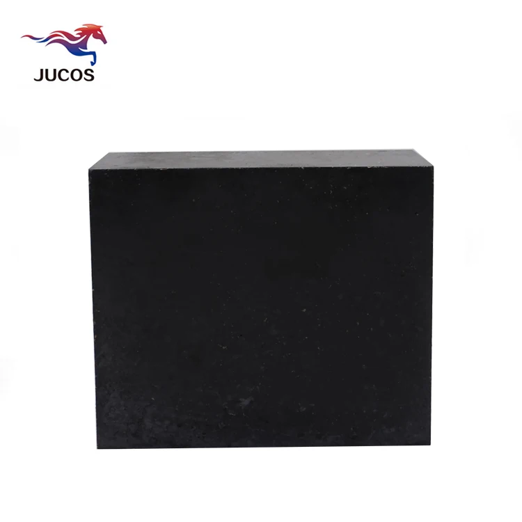 High quality composite refractory magnesite carbon brick black mgo-c resin bonded magnesia carbon brick for converter