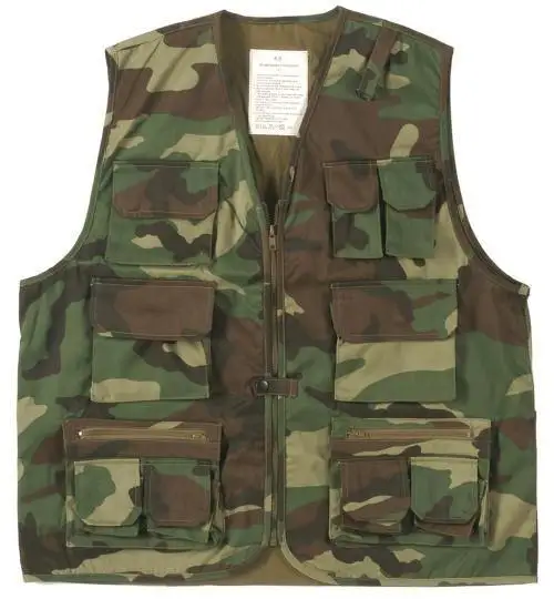 Professional Simple Design Customized Shooting Hunting Vest Outdoor Hunting Work Hunting Clothing animal Trap Camo