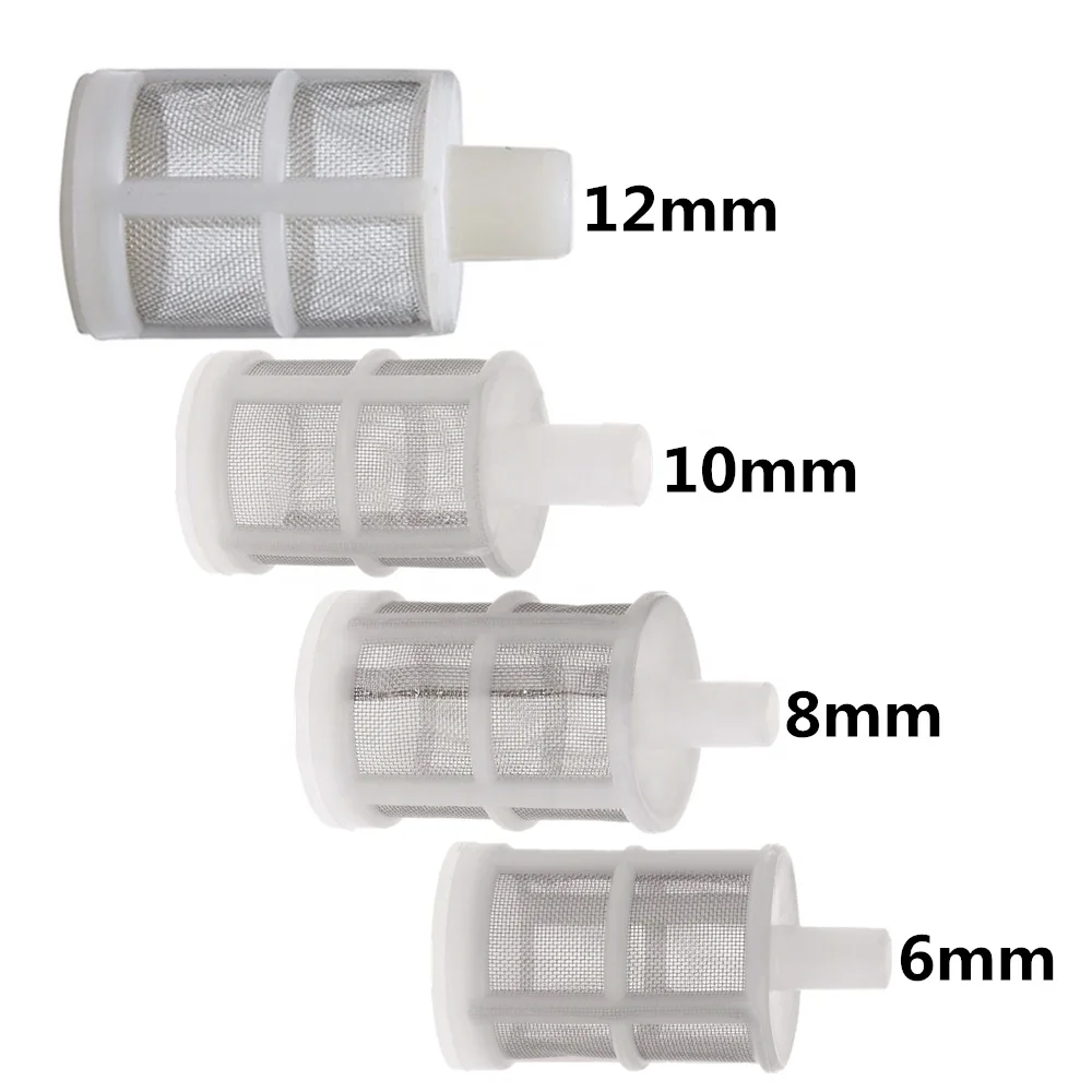 Stainless steel 8 10 12mm Water Clean Screen Filter Garden Micro Irrigation Protect Hose Mesh Filter Water Pump Mini Filter
