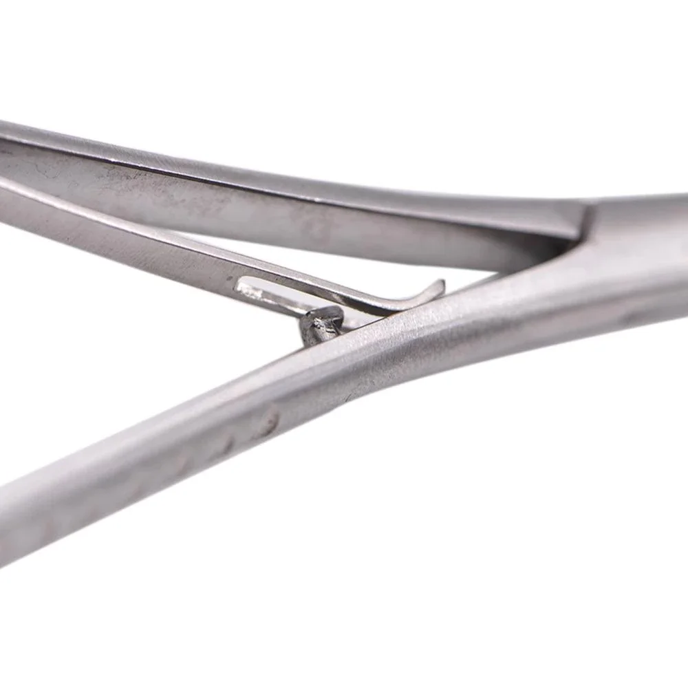 Round Dental Needle Holders Stainless Steel Orthodontic Plier Gold Plated Handle Surgical Dental Instrument Implant Castroviejo