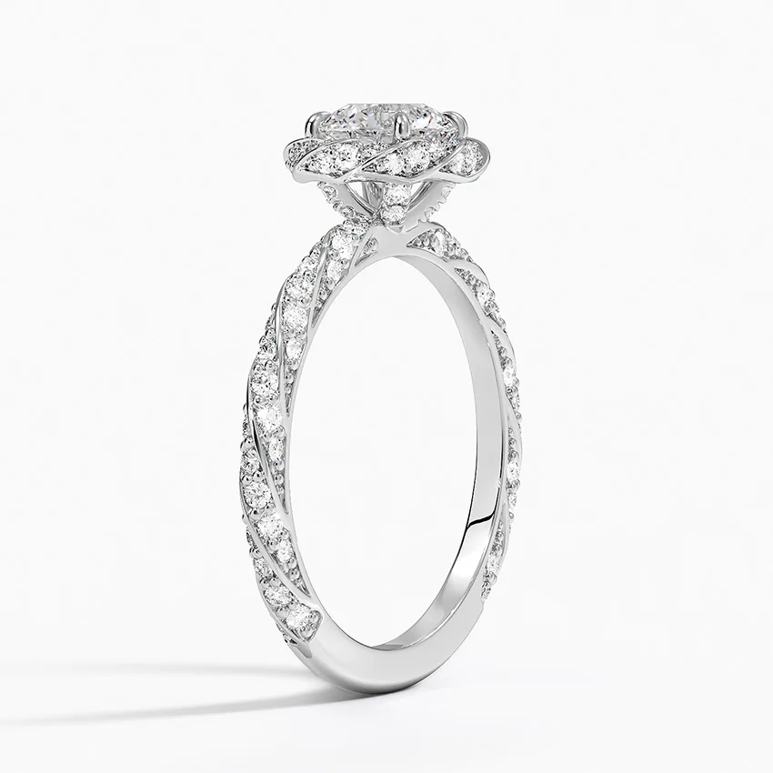 Super Offers Captivating Nova Halo 3.0 CT Halo Ring 14KT and 18KT Gold Plated Diamond Engagement Ring For Sale