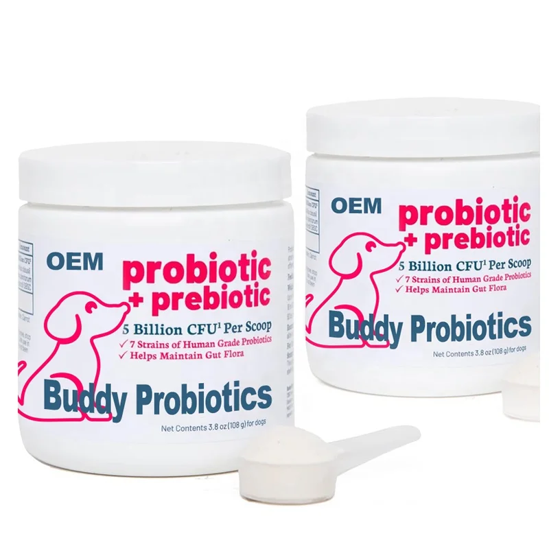 OEM Pet Nutritional product Probiotics and Prebiotic Powder supplements improve diarrhea for Dogs