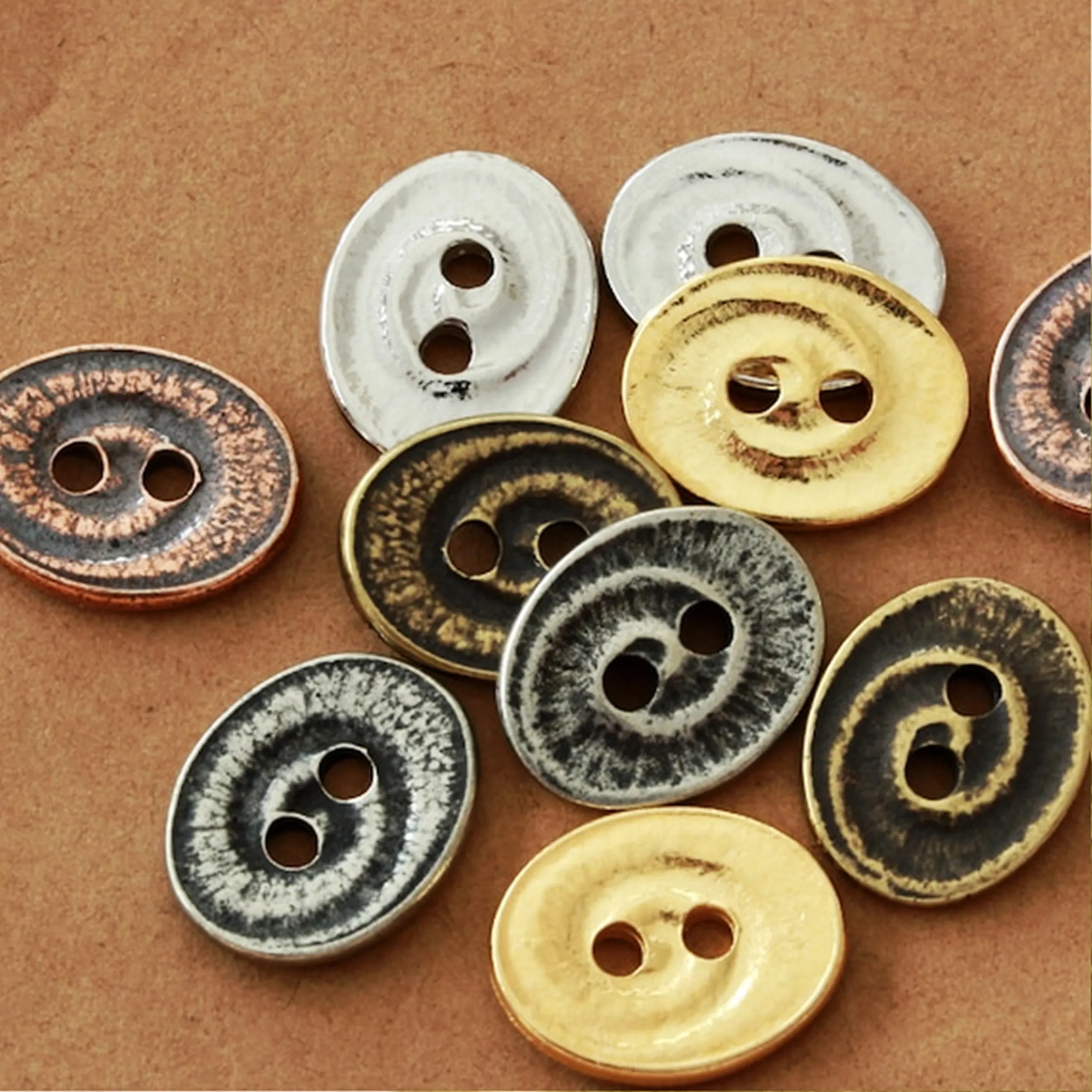 SAMPLE AVAILABLE Buy Metal Buttons Flat Antique Brass Metal Shank  Round Shape Antique Brass Shank Metal Button 22mm Made In India
