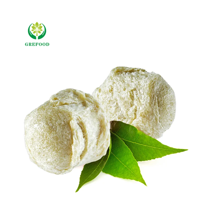 Grefood Wholesale price NON-GMO textured vegetable soya protein/soy protein ball shape TVP High-quality Food Additives