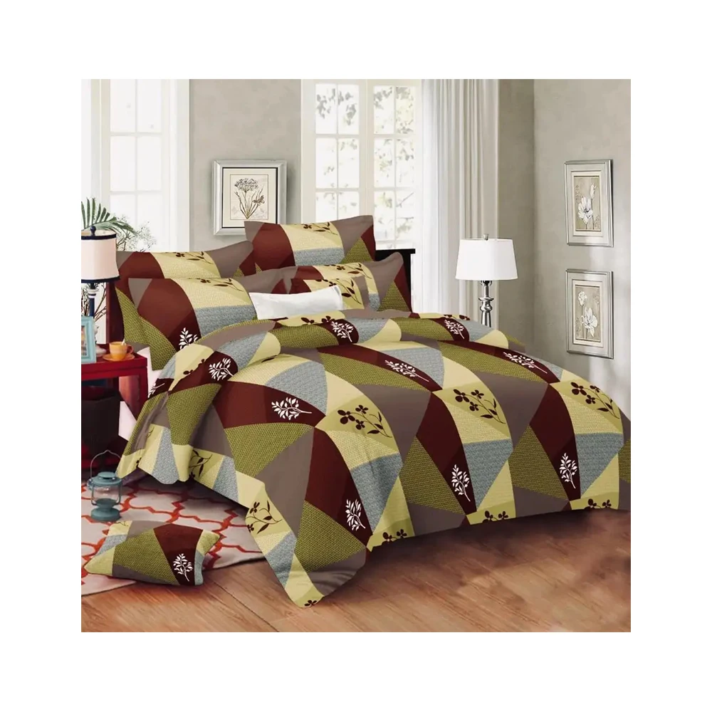 100% Cotton Bed Sheet Modern Sanganeri Print Bedsheet with Two Pillow Covers Bedroom Luxury Bedding Set Fast Color Floral Print