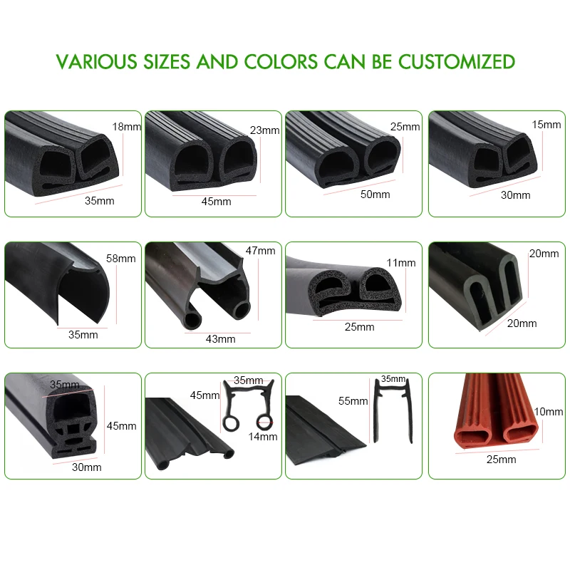 Epdm cold storage room auto door rubber seal strip sliding door seal for refrigerator house gasket seal strip