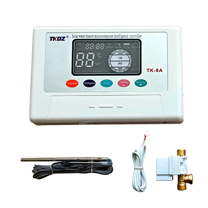 Electromagnetic Valve Temperature & Level Sensor Intelligent Solar Controller TK-8A for Non Pressure Solar Water Heater