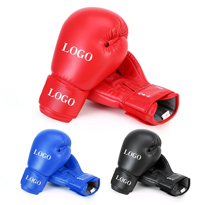 Wesing Boxing Gloves Professional Leather Training Sparring Oem Custom Logo Kick Boxing Gloves