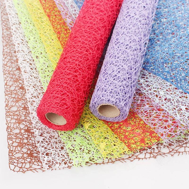 2022 most popular flower wrapping mesh roll Gift Wrapping Net Wrapper For Flower Decoration