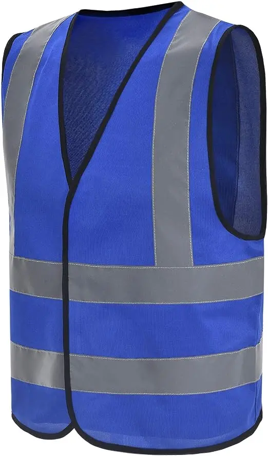Colourful Construction Work wear Vest Safety Vest Reflective Waistcoat with Reflective Bands high visibility Safety Road Work