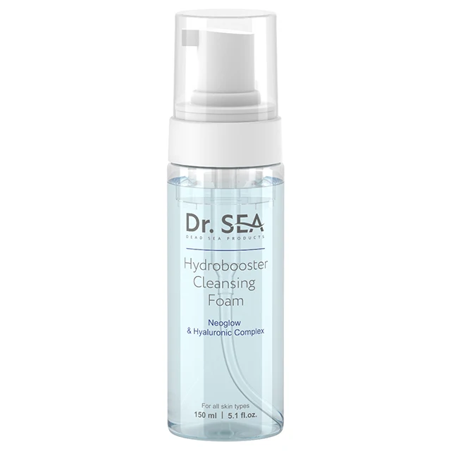 Dr.Sea Cosmetics Hydrobooster Cleansing Foam For Face Neoglow and Hyaluronic Complex Face Cleanser Suitable For All Skin Types