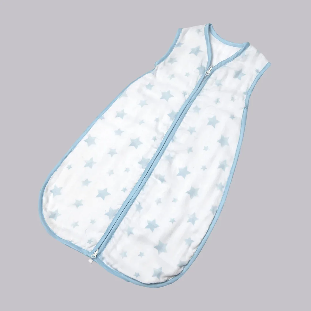 Newborn  Baby  Sleeping bag 100% Organic  Bamboo cotton muslin fabric Very Soft Light Weight Breathable
