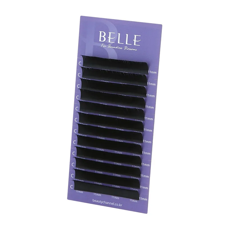 Новинка норковые ресницы Belle Premium 12 линий лучшее корейское волокно PBT черного цвета B C CC D curl толщина 0 10 мм до 30 наращивание ресниц