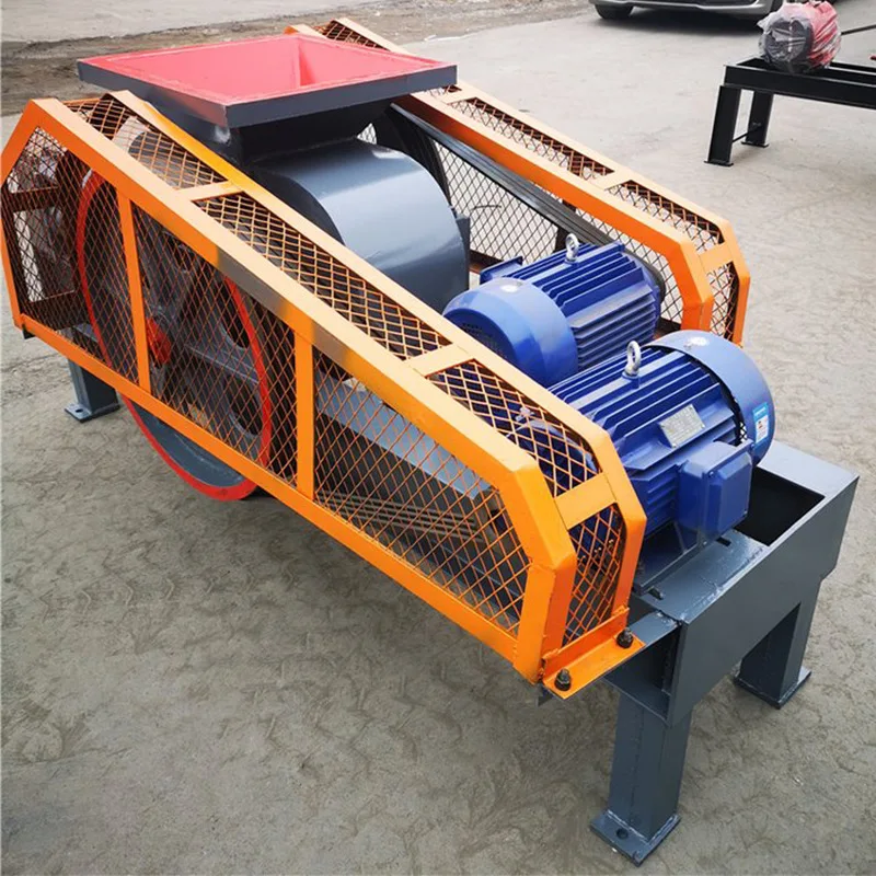 Complete Set Coarse Crushing 2PG450*500 Quarry Quartzite Clay Feldspar Roll Crusher,Aggregate Gravel Grushing Line Roll Crusher