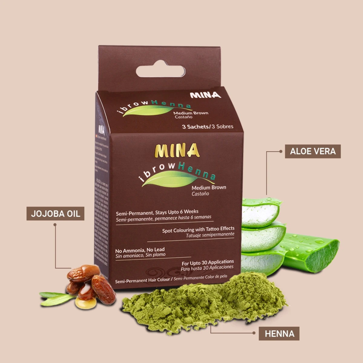 eyebrow henna private label eye brow henna For brows coloring kit with good price tint henna powder eyebrow