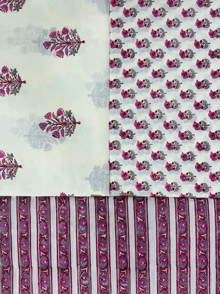 Hand block printed 100% cotton Soft Cotton Wholesale Price Made in  Yard at factory rate Supplier H-40