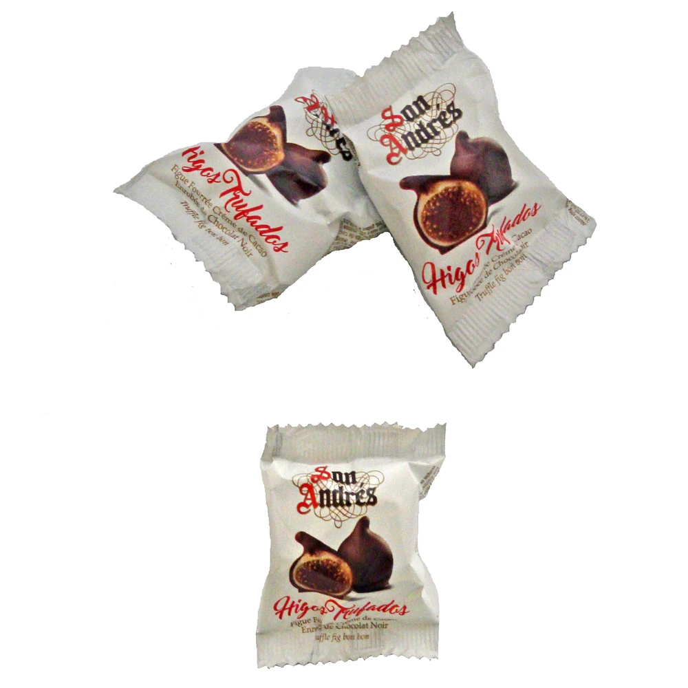 Excellent fig filled with truffle made with orange liquor and covered with pure chocolate 120g for supermarkets