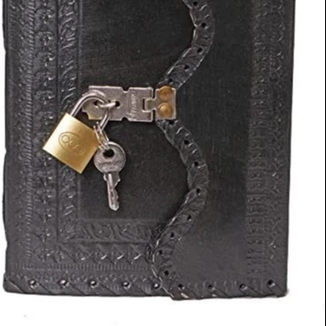 Leather Diary Journal with Lock Notepad Writing Book with Lock & Key Handmade Papers Designed for Home & Office