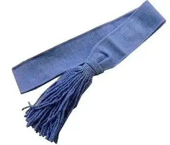 custom  waist belt Sash with metallic tassel and brass fittings wholesale waist Sashes red Crimson gold