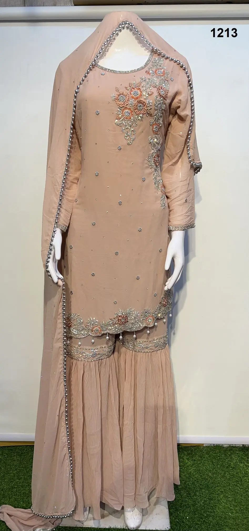 Handwork Women Salwar Suit Embroidered Ladies Salwar Kameez For Wedding Wear At Wholesale Price From India