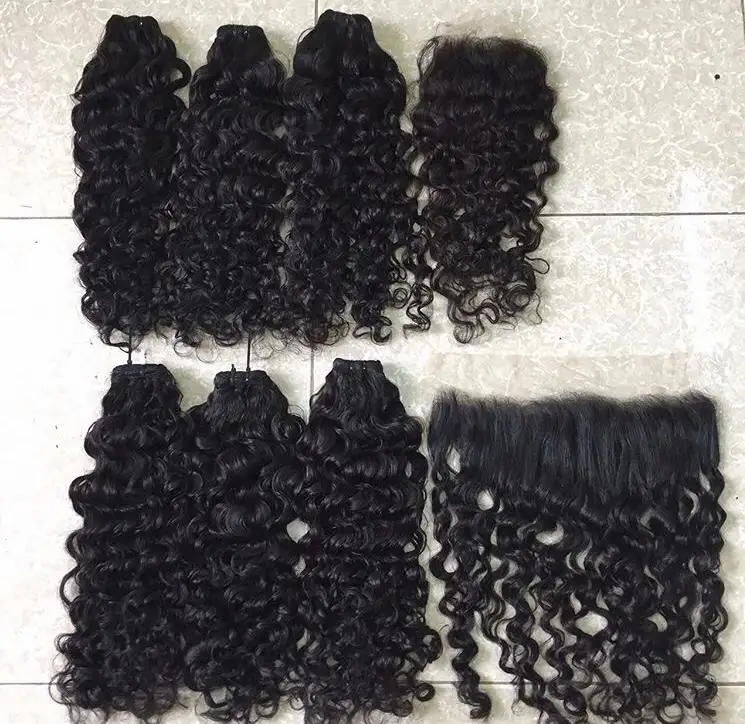 Machine Weft Unprocessed Cuticle Aligned Virgin Human Hair Silk Double Hair Extensions Custom All Color